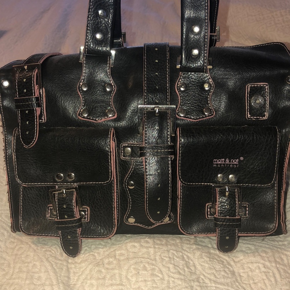 Mat and Nat leather bag